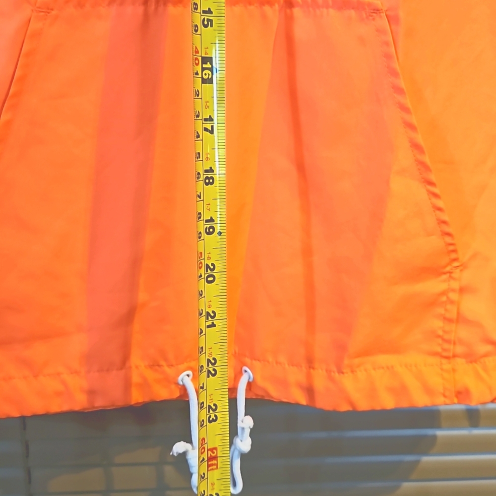 High Visibility running top, high vis runners coverup neon orange jogging, sport - Picture 10 of 11